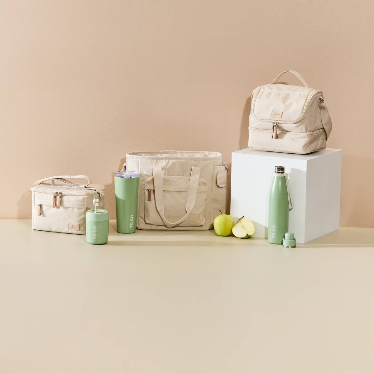 Sac repas isotherme 4,5L beige