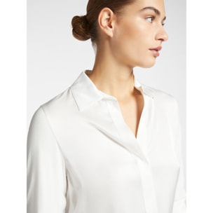 Elena Mirò - Camiseta de viscosa ECOVERO™ - Blanco
