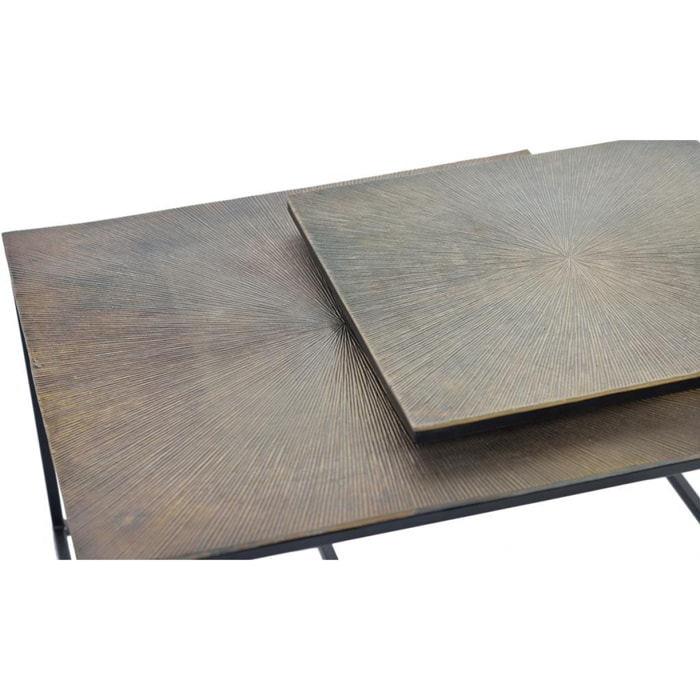 Ensemble de 2 tables basse 41x62x62cm