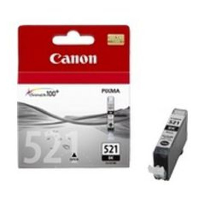Cartouche d'encre CANON Originale CLI-521 Noire Photo Standard - 2935B001