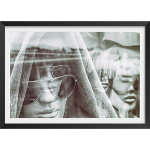 Affiche shooting Tableau photo Affiche + cadre en bois - Noir