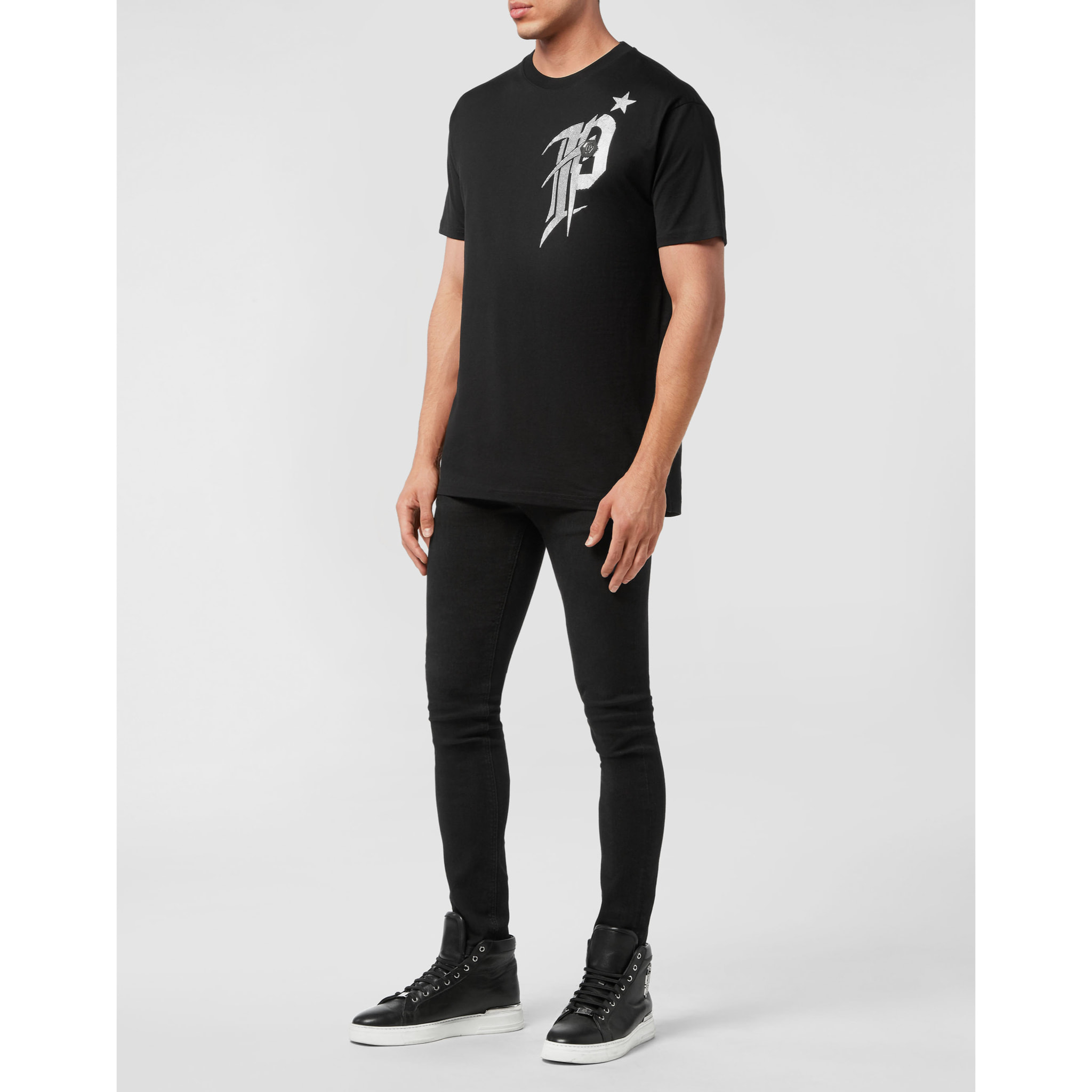 PHILIPP PLEIN T-Shirt Round Neck GOTHIC PLEIN