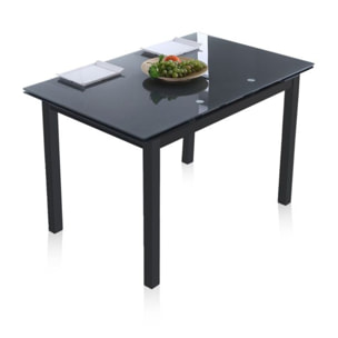 Mesa de comedor extensible Milan 110 Gris oscuro