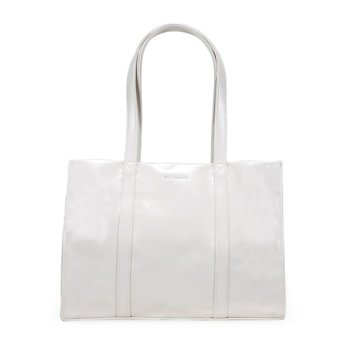 Bolso de hombro piedra con cremallera