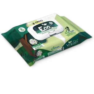 Eco PetWipes Salviette per Cani e Gatti Umidificate - Talco e Fiori Bianchi (Formato 30 wipes)