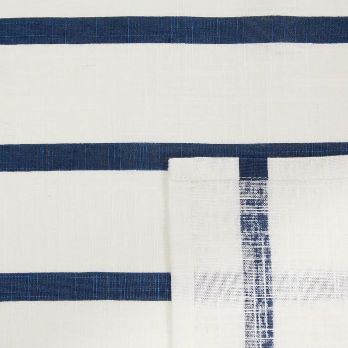 Nappe rectangulaire Oceania 240x140cm coton blanc