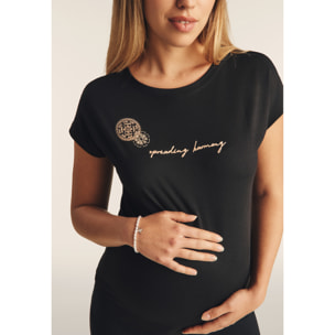 T-shirt comfort in cotone Supima con mandala