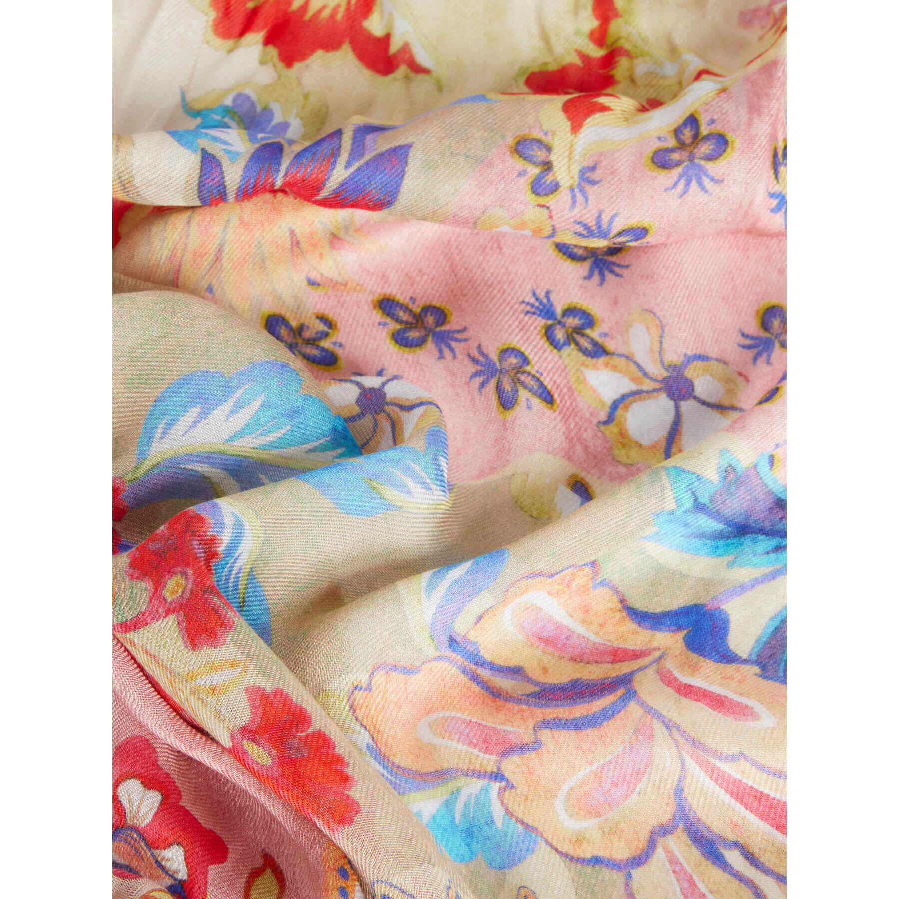 Elena Mirò - Bufanda en modal estampado - Rojo