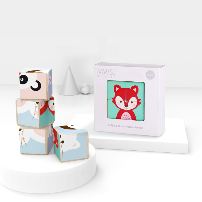 PUZLE CUBOS ANIMALES