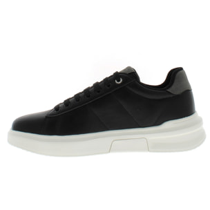 Armata di Mare Scarpe Uomo Court Sneakers Stringate con Soletta Rimovibile in Memory Foam AMU 2D808 Black