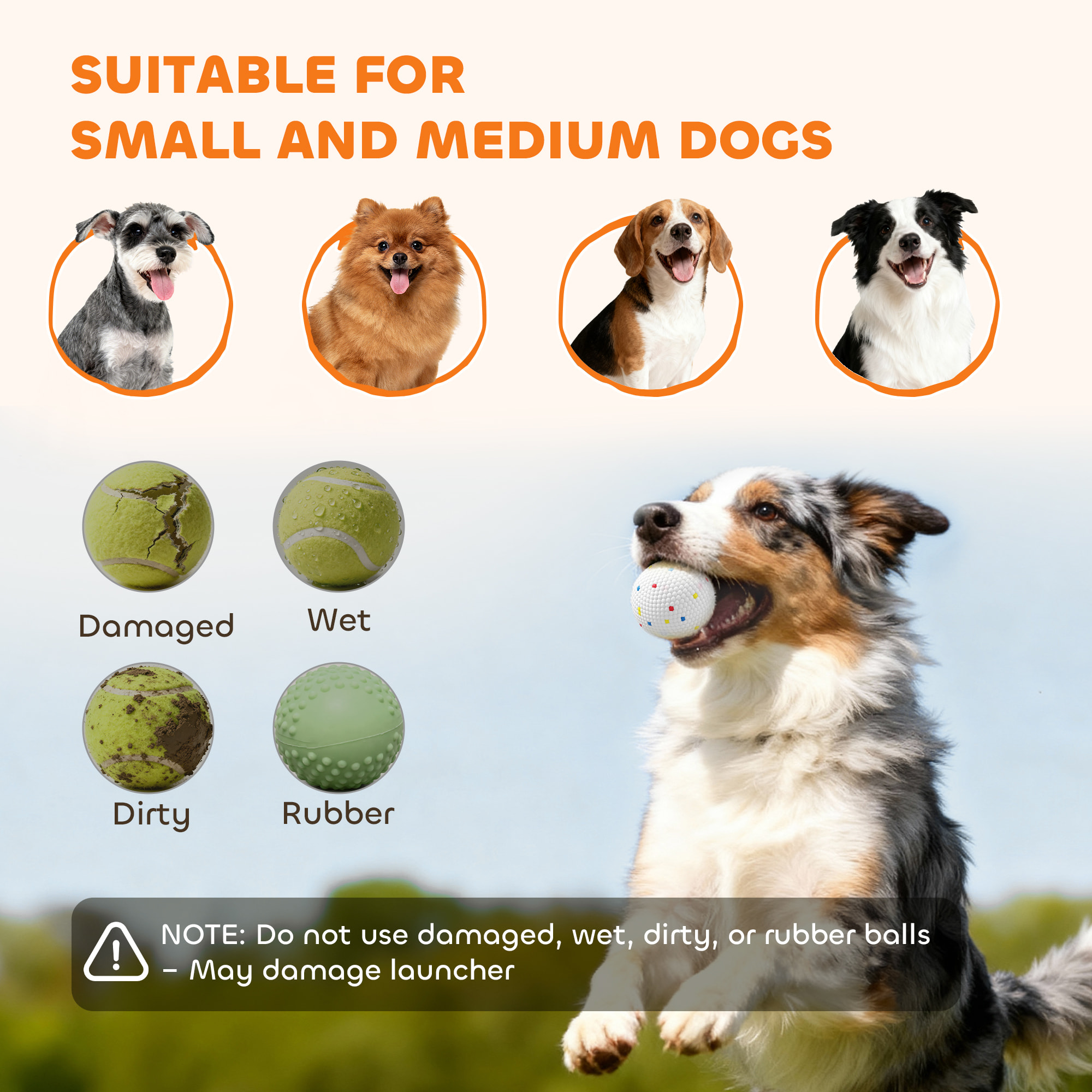 Lanzador de Pelotas para Perros Automático con 3 Pelotas ETPU, 3 Distancias Ajustables 6m/10m/14m, Juguete Interactivo, para Perros Pequeños y Medianos, Interior y Exterior, Verde
