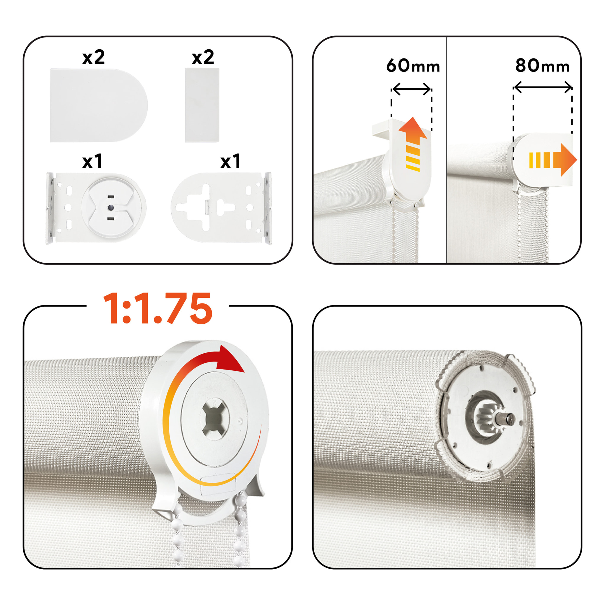 Store enrouleur SCREEN PRO Solaire Blanc