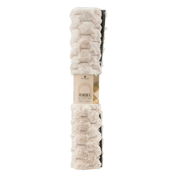 Tapis effet laine Adriel beige 90x60cm