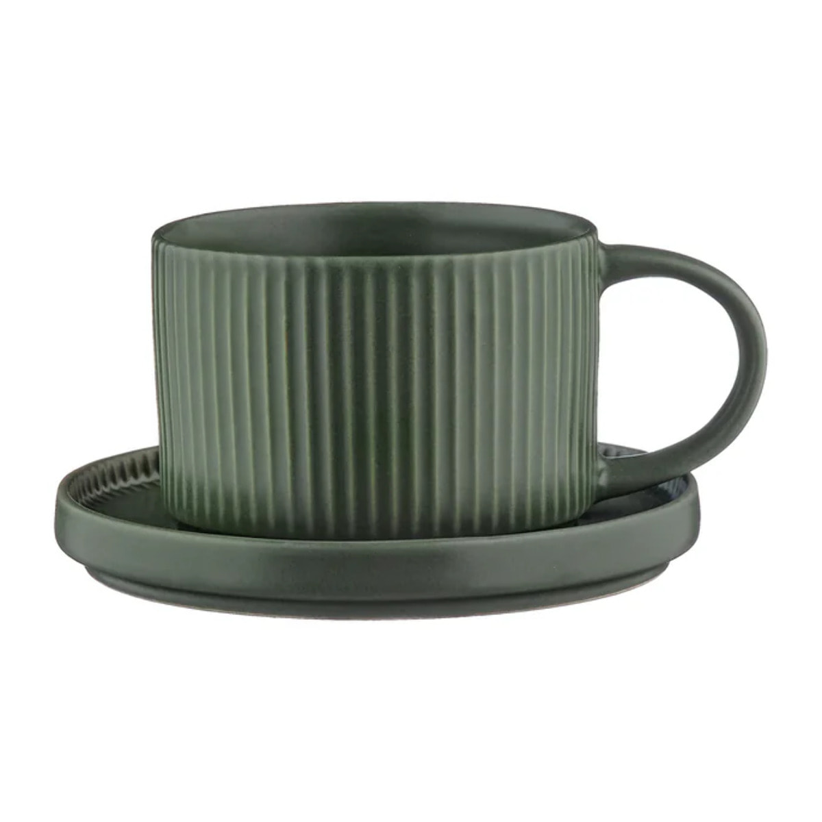 Tasse SCANDI 15cl et soucoupe Ø12cm - 8 pièces - Olive