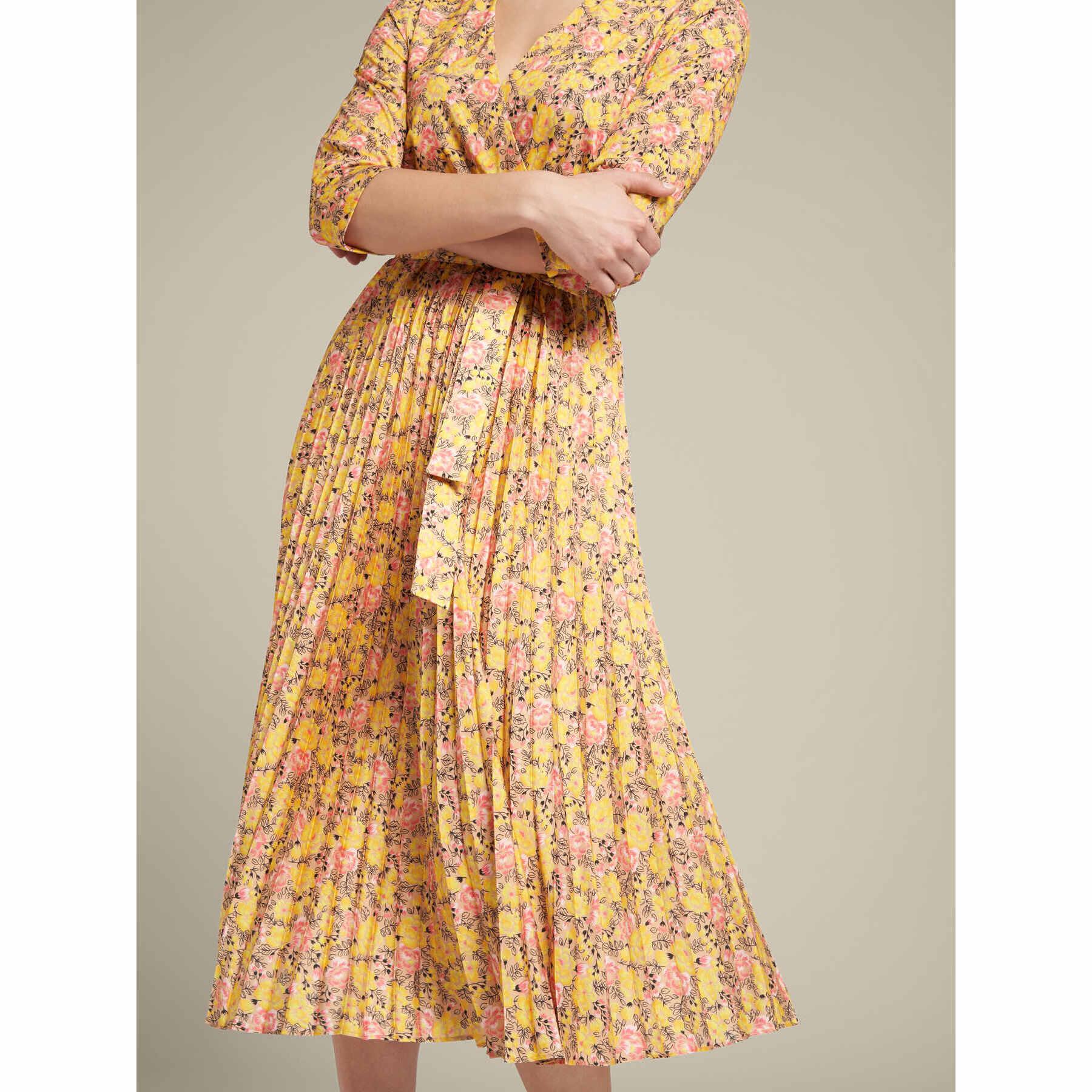 Elena Mirò - Vestido largo floral - Amarillo