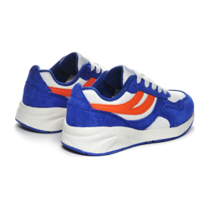 Sneakers Superga Bambino/a Blu 4073 Kids Training Poly Suede