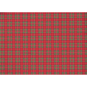 Copripiumino Sacco Per Piumino in 100% Cotone Orsetto Tartan Rosso