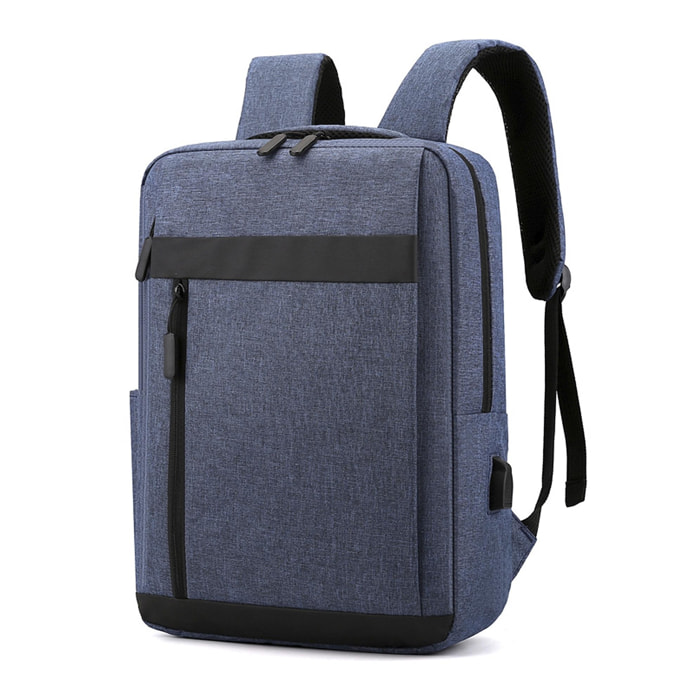 DAM Mochila para Laptop con interfaz de carga USB. 28x11x40 Cm. Color: Azul