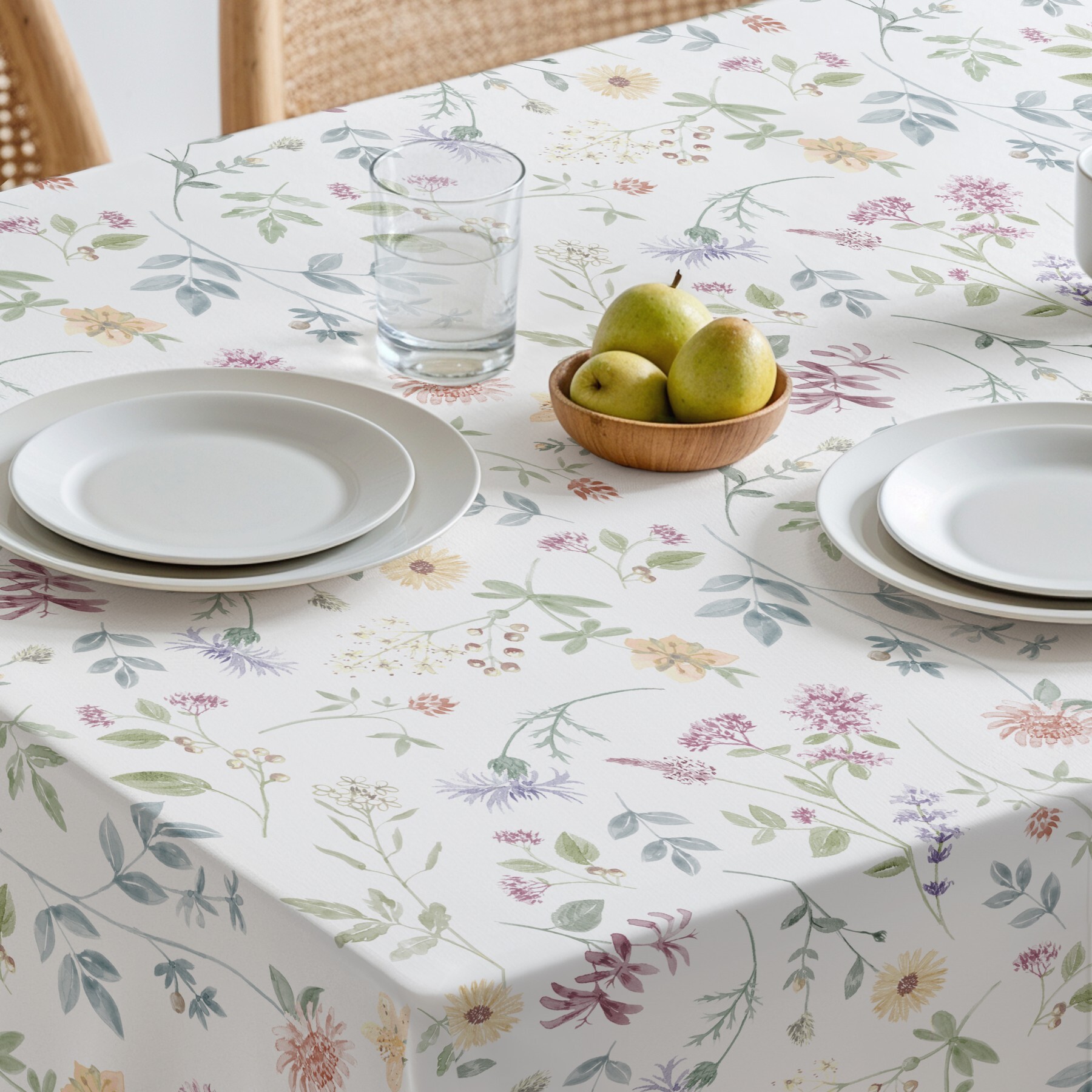 Mantel estampado antimanchas ILMA MULTICOLOR