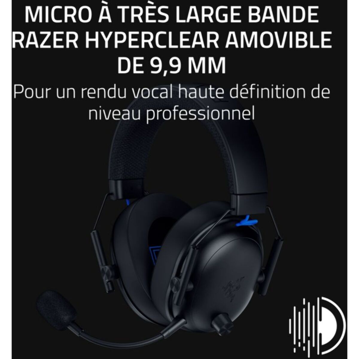 Casque gamer RAZER BLACKSHARK V3 PLAYSTATION NOIR