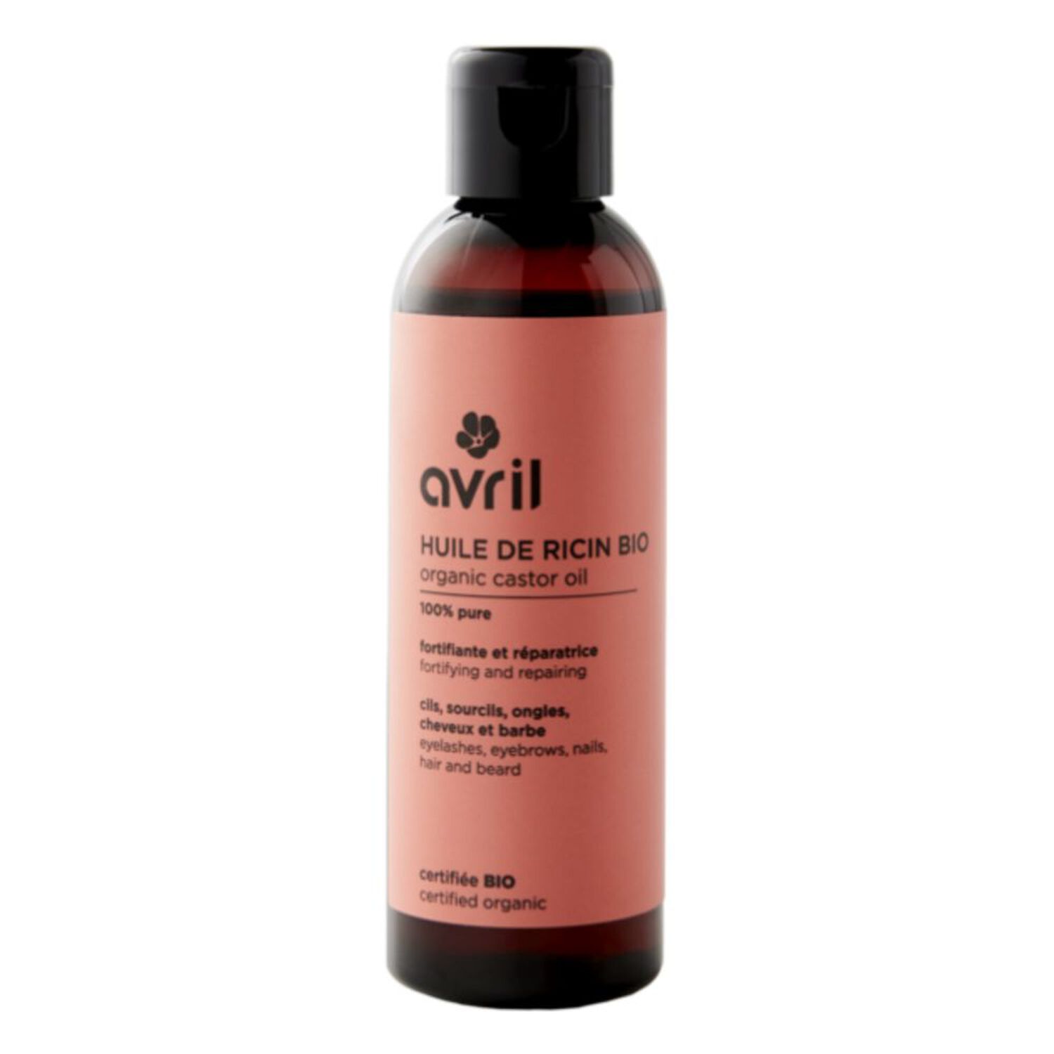 Huile de Ricin Certifiée Bio - Huile fortifiante et Réparatrice Multi-usage  100 ml