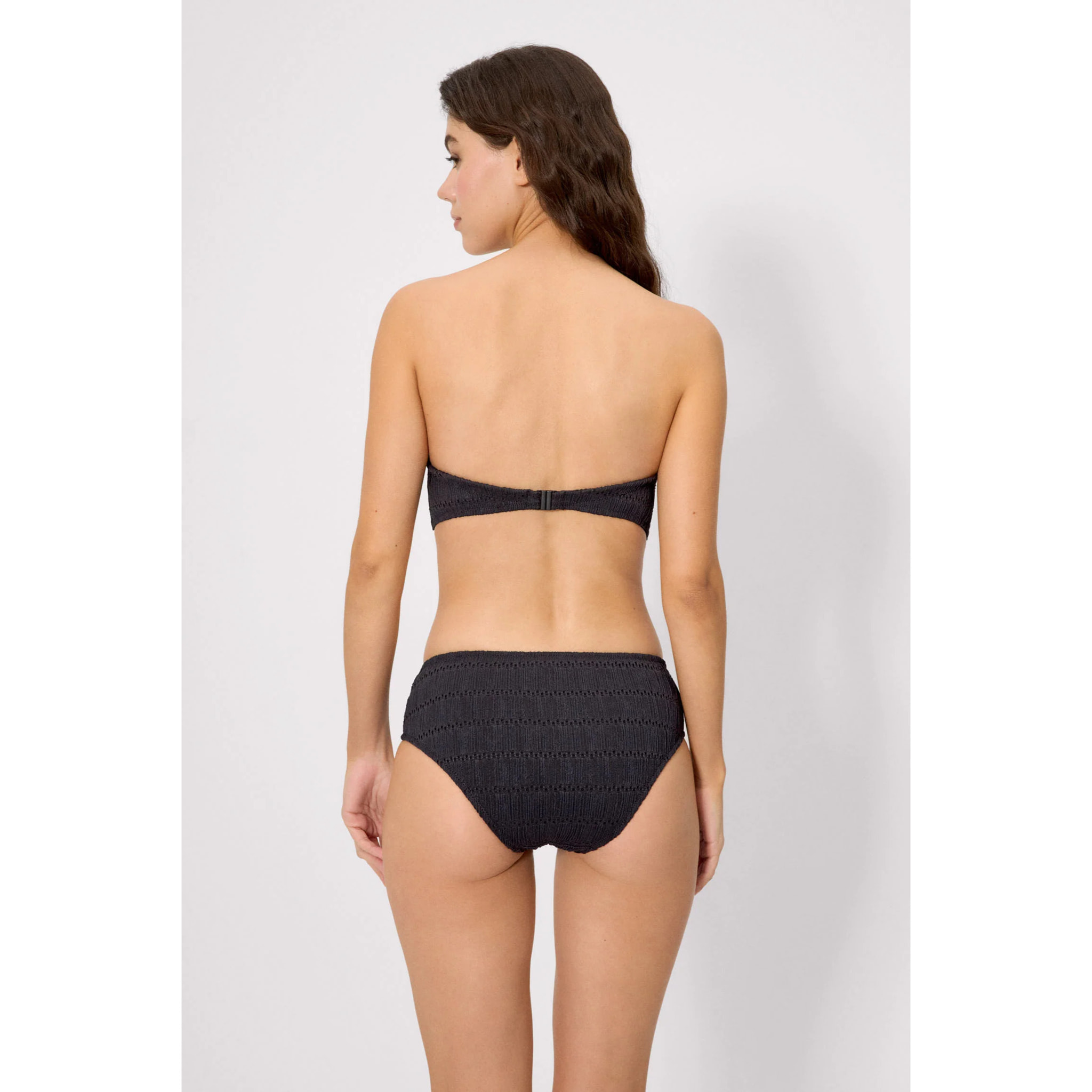 Slip bikini midi Nero