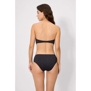 Slip bikini midi Nero