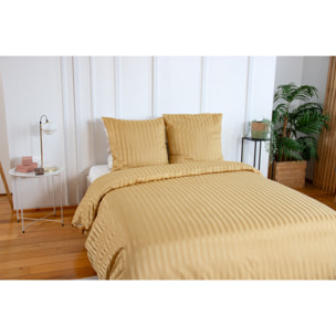 Parure housse de couette 3pcs 100% microfibre_blond 220x240 cm