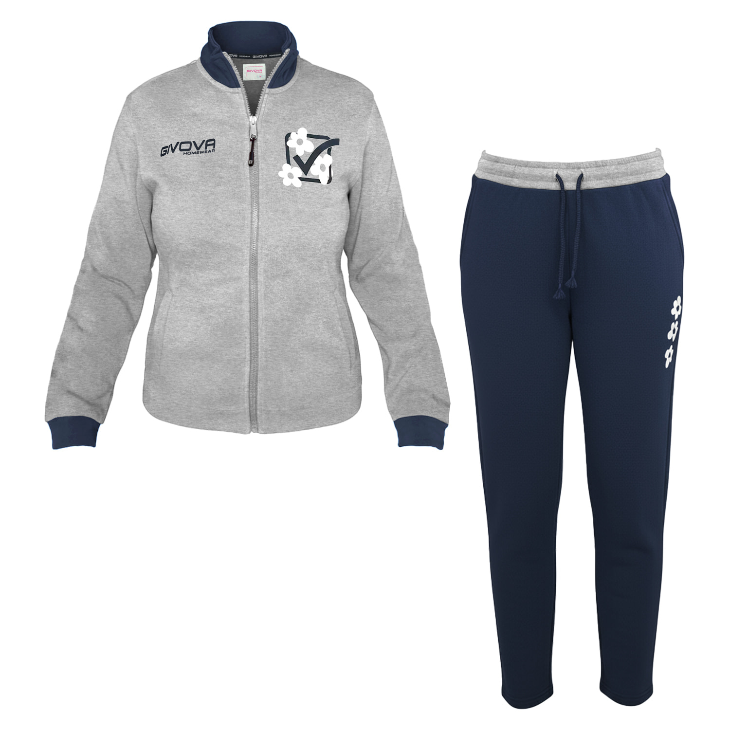 Set Homewear Donna GIVOVA Felpato Full Zip