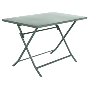 Table de jardin pliante rectangulaire Greensboro Vert olive