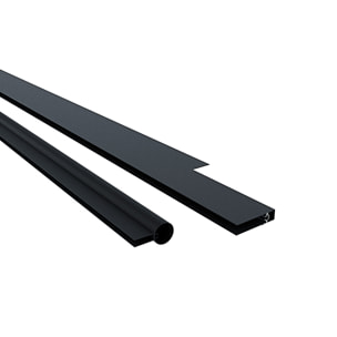 Pensilina Per Copertura In Policarbonato Alveolare Tettoia Modulabile Per Esterno Porte Balcone Finestre Elegante Resistente Fumè 100 x 300 cm