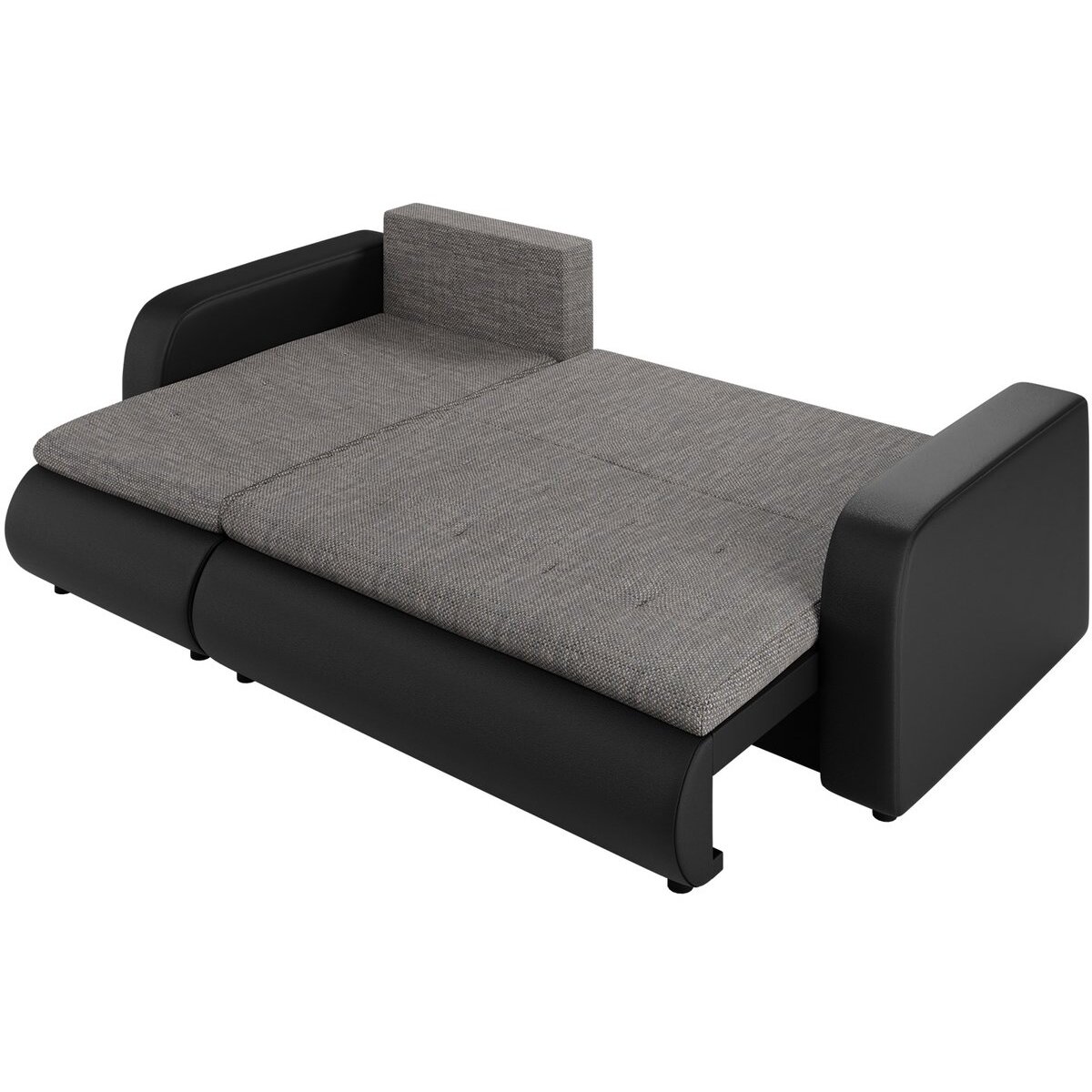 Canapé d'angle Gauche convertible "Brooklyn" - 246 x 150 x 82 cm - 3 Places - Gris Noir