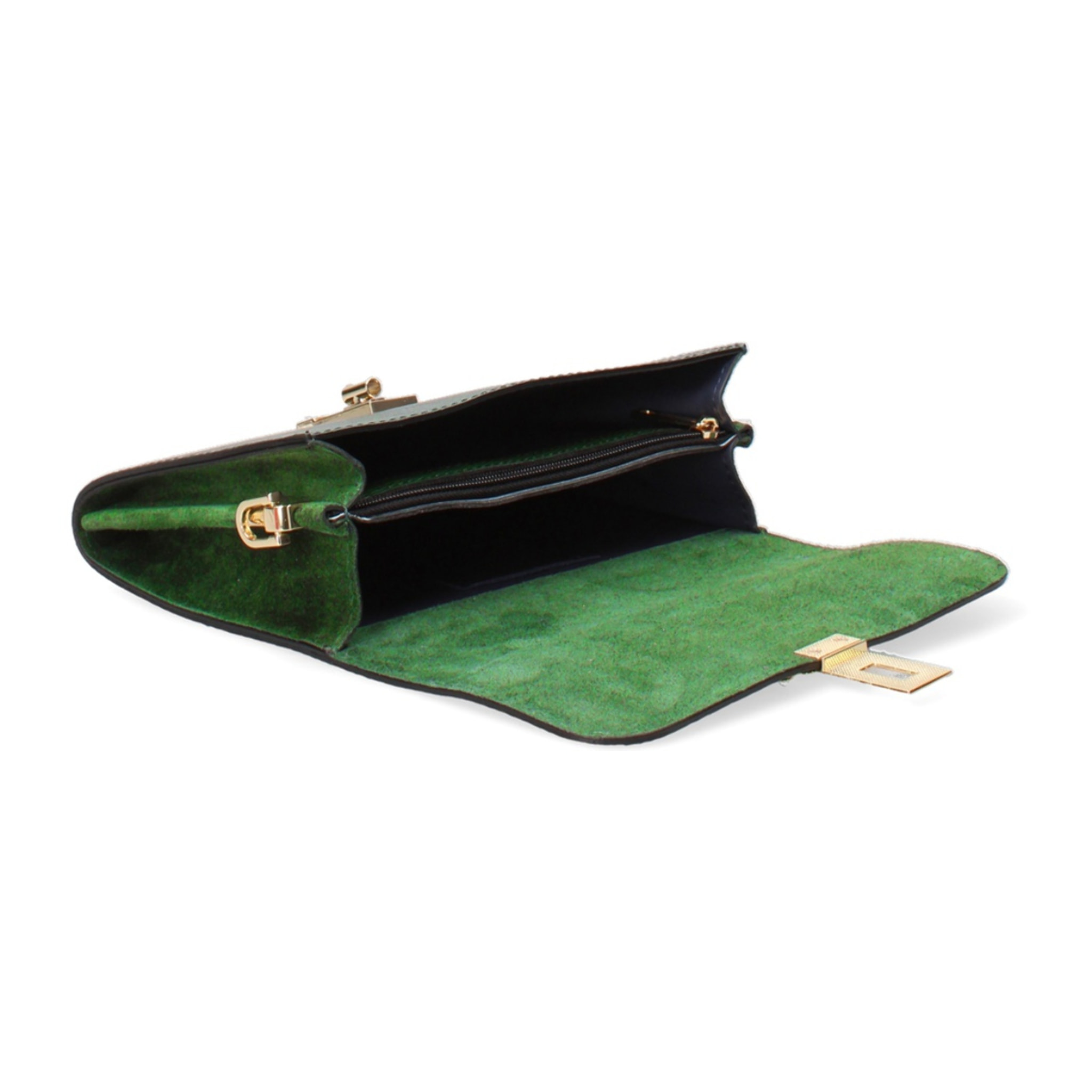 Borsa a mano da donna Made in Italy - Modello Hope - Vera pelle - 23.0 x 13.0 x 5.0 cm