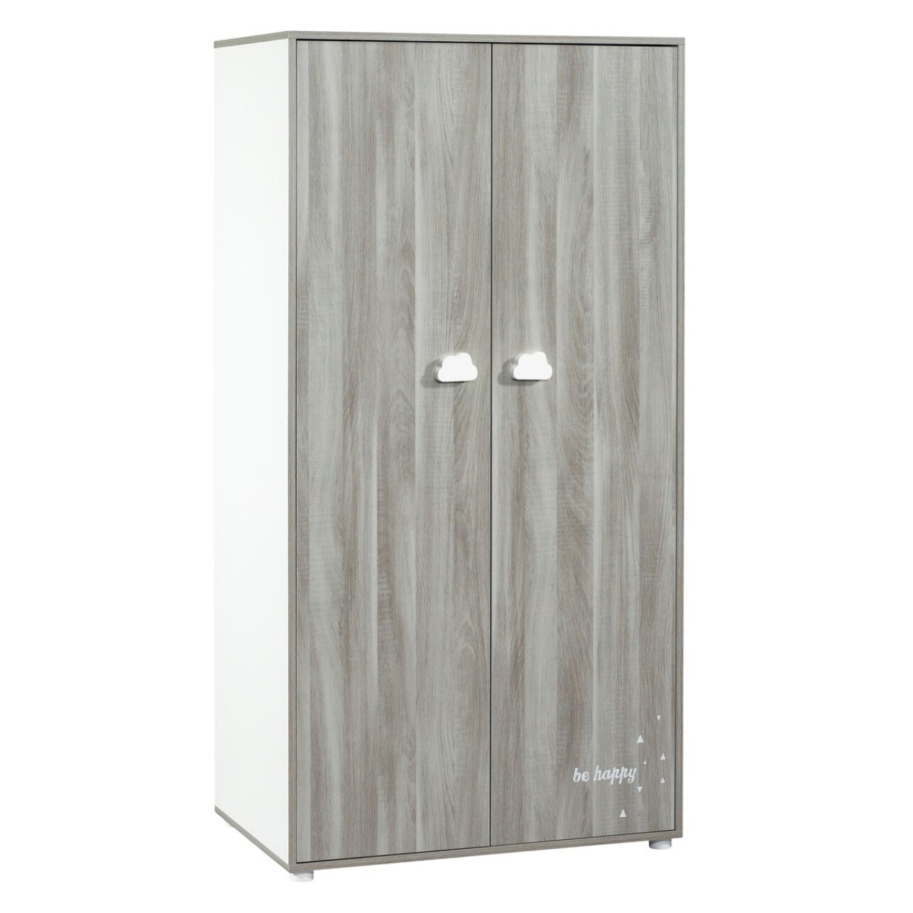 Armoire 2 portes 168x85x57cm en bois