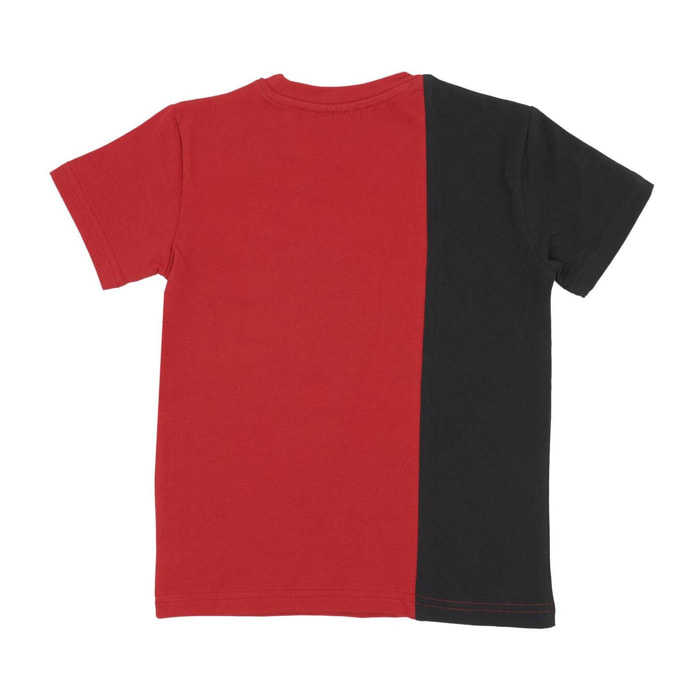 Camiseta niño Leone 1947 Apparel Junior manga corta bicolor