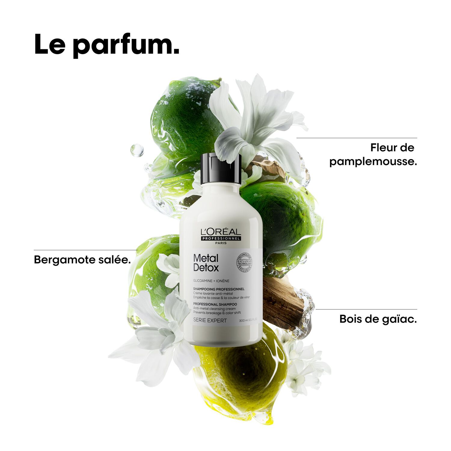 Série Expert Metal Detox - Shampoing anti-métal pour cheveux sensiiblisés et cassants