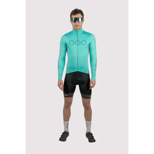 Maglia da ciclismo uomo a maniche lunghe ECOON Mont Ventoux - Turchese