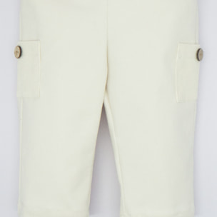 PANTALÓN CARGO SARGA BLANCO