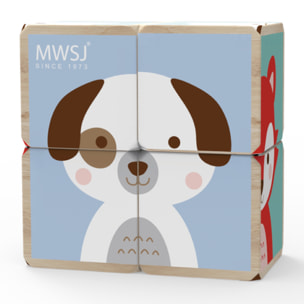 PUZLE CUBOS ANIMALES