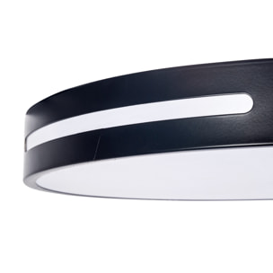 FORLIGHT Plafón LED Stylish 22.8W IP20 con Cambio de Temperatura de Color 3000K-6500K, Regulable ON-OFF, Acabado Negro