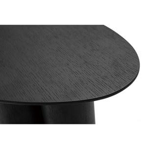 Table d'appoint design bois noir L44 cm HOLLEN