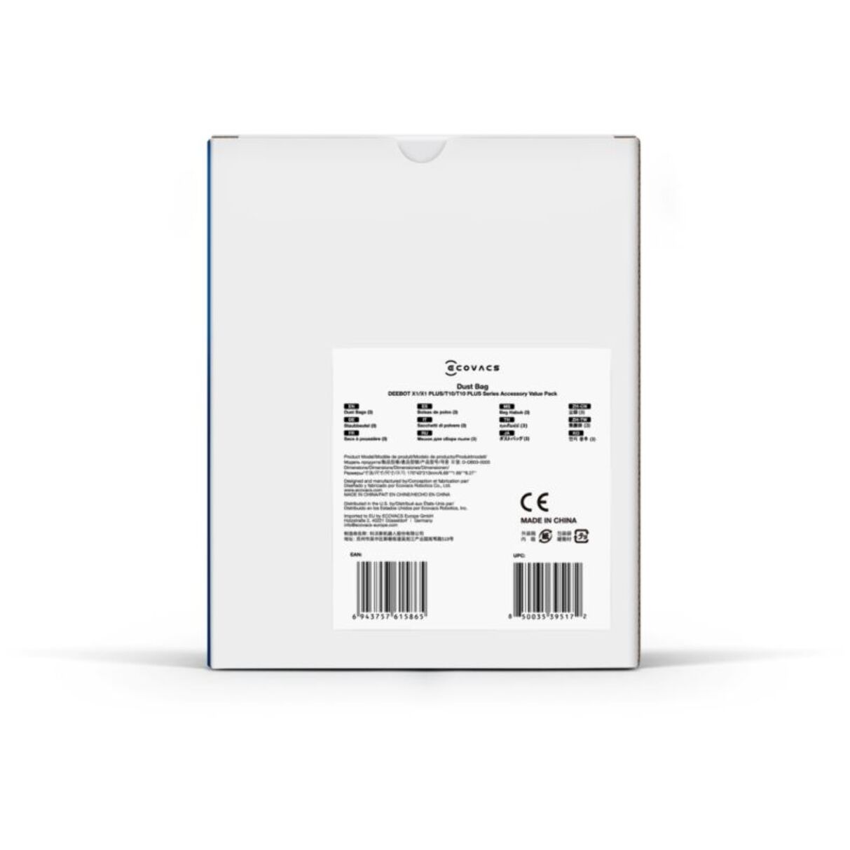 Sac aspirateur ECOVACS pour Deebot X1 Plus et T10 Plus
