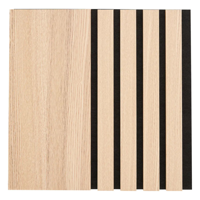 Lot de 3 panneaux décoratifs Colva beige fond noir 30x30cm