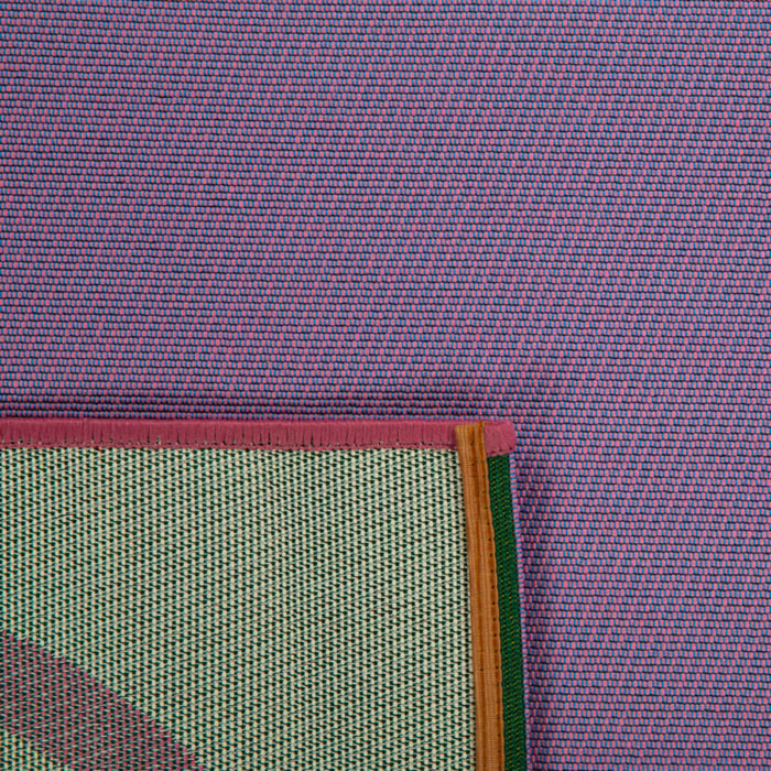 POSITANO - Tapis intérieur/extérieur à motif wavy violet
