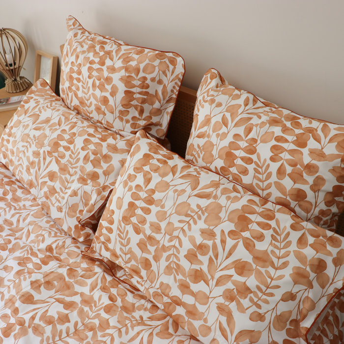 Taie d'oreiller en percale de coton lavé, HERBIER