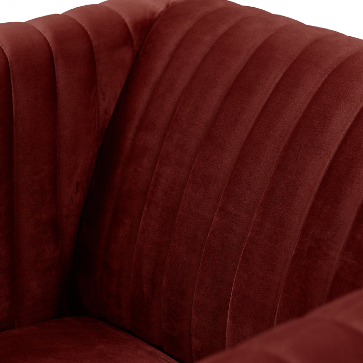 Fauteuil Gatsby en velours bordeaux