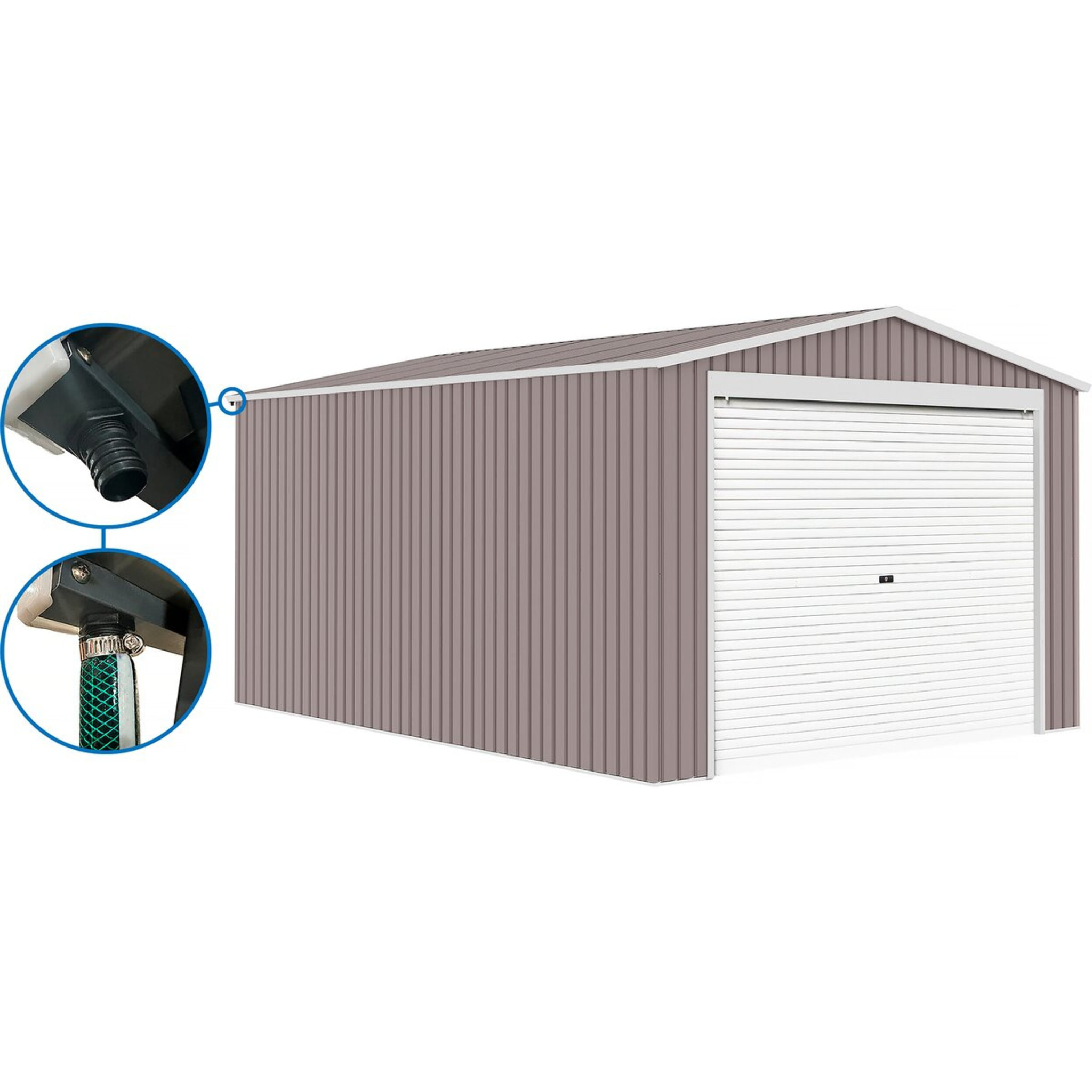 Garage métal "Nevada" - 18,56m² avec panneaux solaires