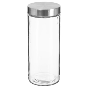 Bocal verre couvercle inox 2L Nixo
