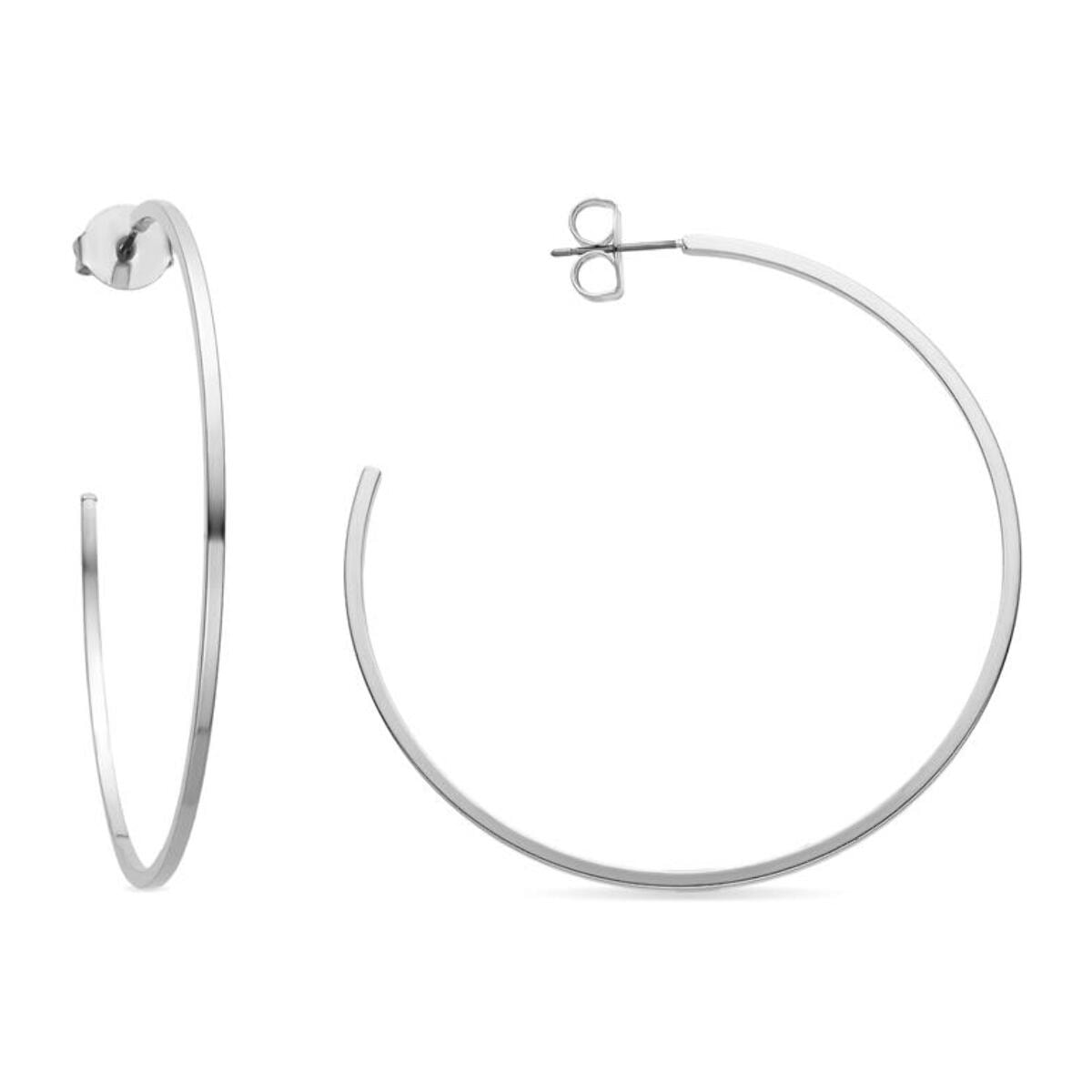 Pendientes Lux by Lux acabadoss en rodio