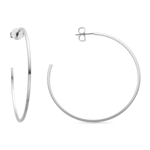 Pendientes Lux by Lux acabadoss en rodio